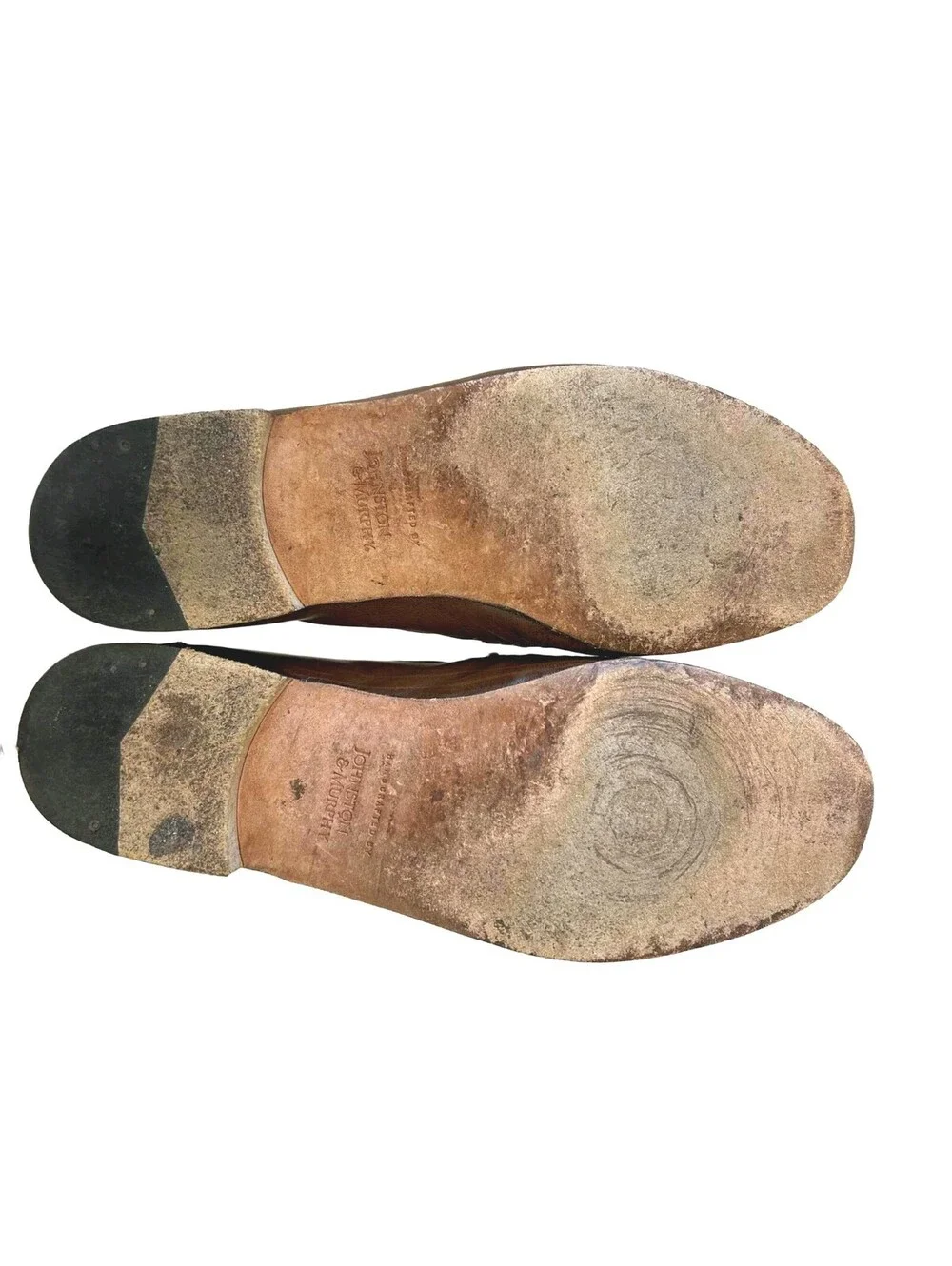 Johnston & Murphy Men's Size 9 Tassel Loafers Brown Leather Dress Shoes Slip On